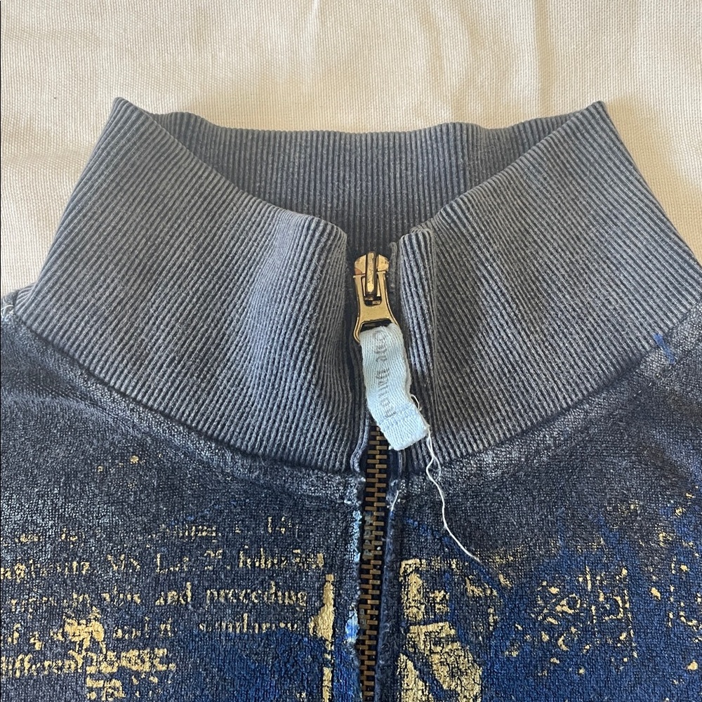 Vintage Blue Zip Up - Picture 6 of 12